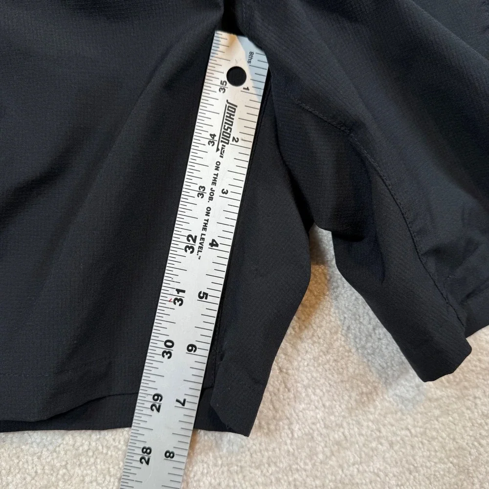 Mountain Hardwear Mens 40 Black Outdoor Hiking Quick Dry Shorts Zip Pockets